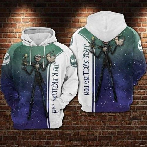 Nightmare Before Christmas Jack Skellington 3D All Over Print Hoodie & Zip Hoodie