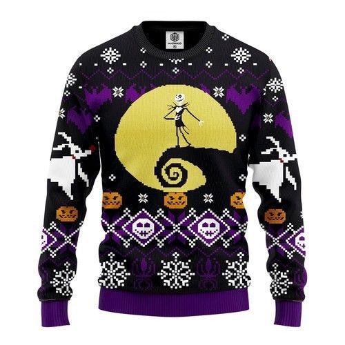 Nightmare Before Xmas Ugly Christmas Sweater, Perfect Holiday Gift