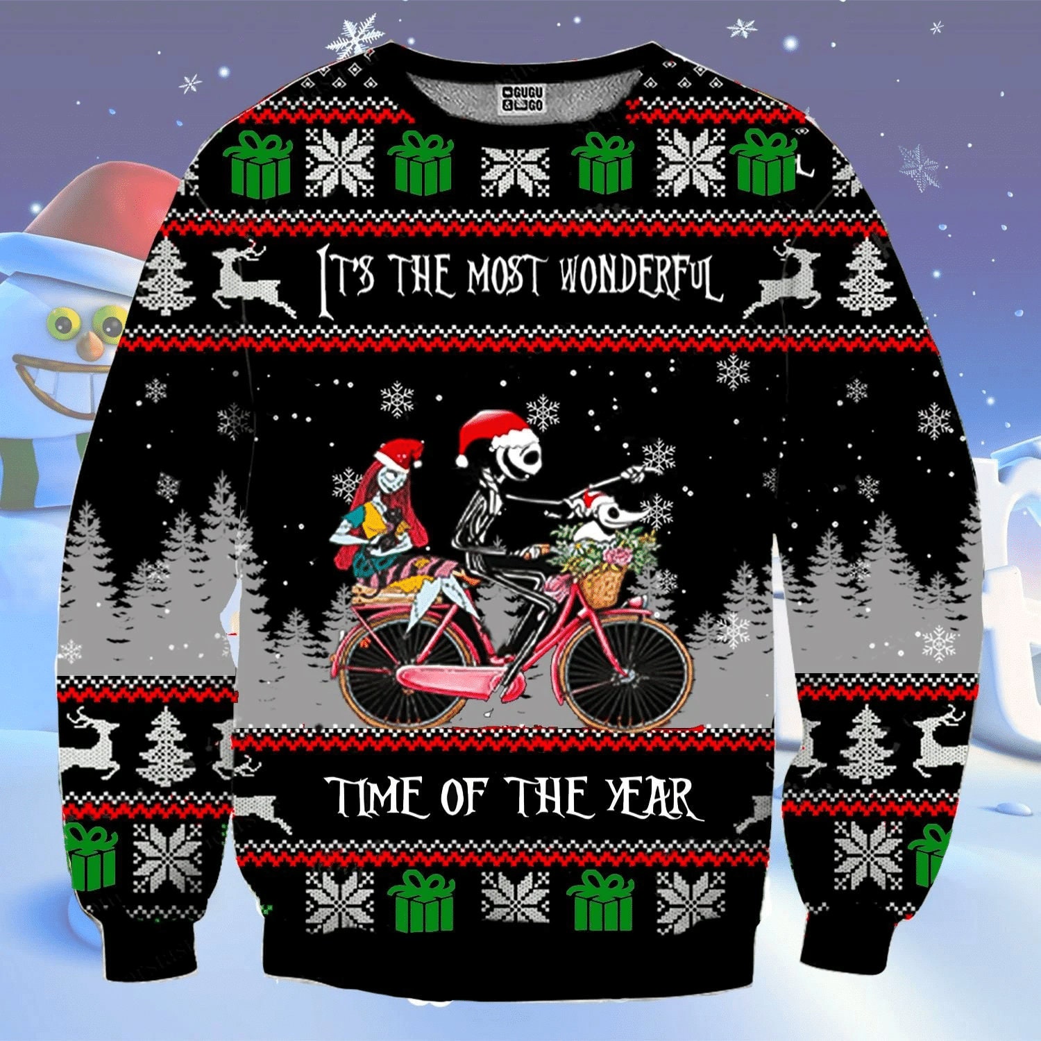 Nightmare It's The Most Wonderful Time Of The Year Knitted Ugly Christmas Sweater