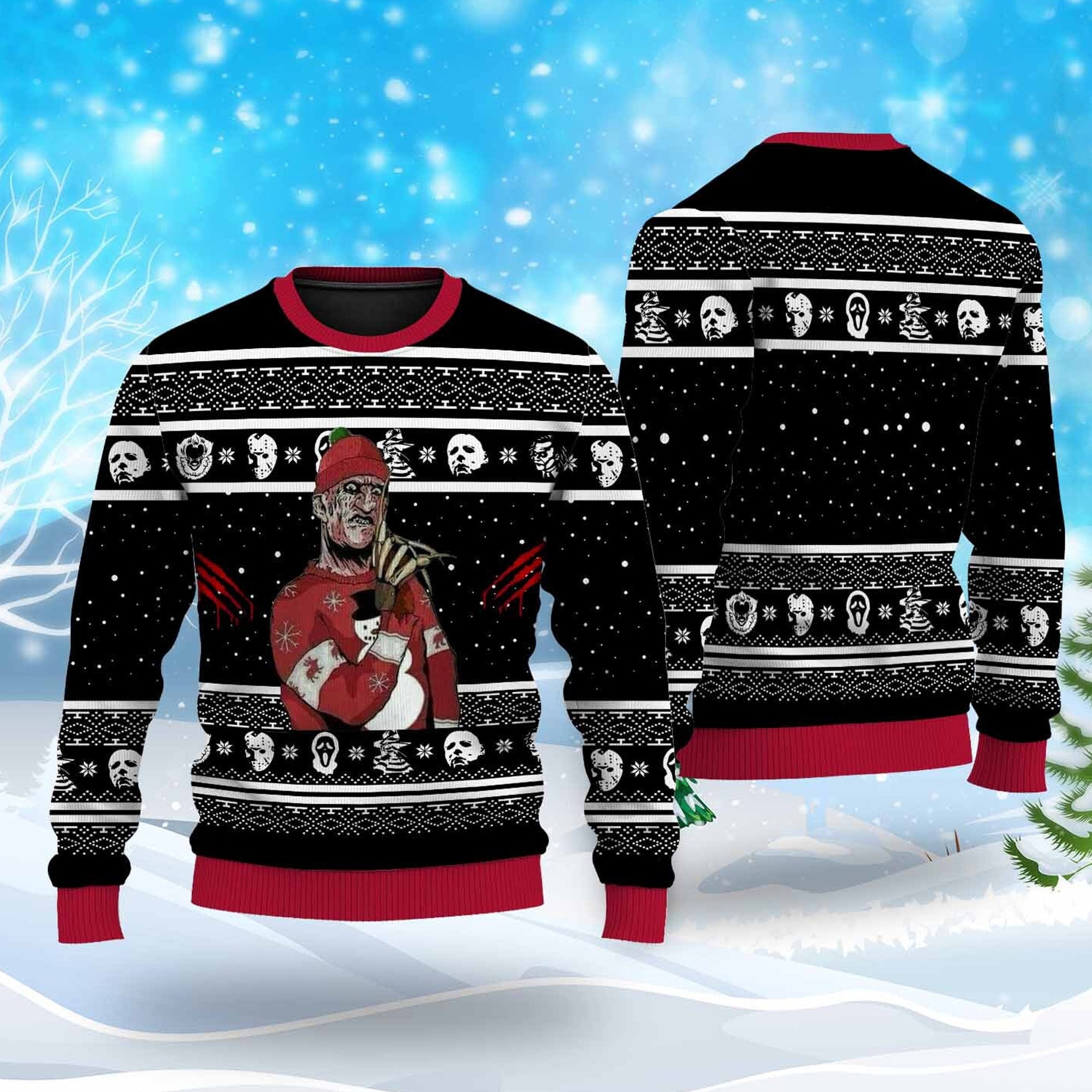 Nightmare on Elm Street Ugly Christmas Sweater