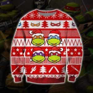 Ninja Turtles Christmas Ugly Christmas Sweater, Perfect Holiday Gift