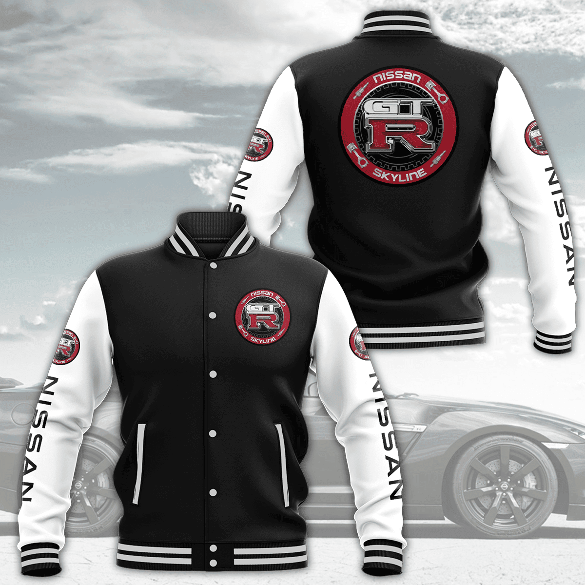 Nissan Skyline GTR Fashion Baseball Jacket for Men & Women | Vehicle Brand Fan Gift