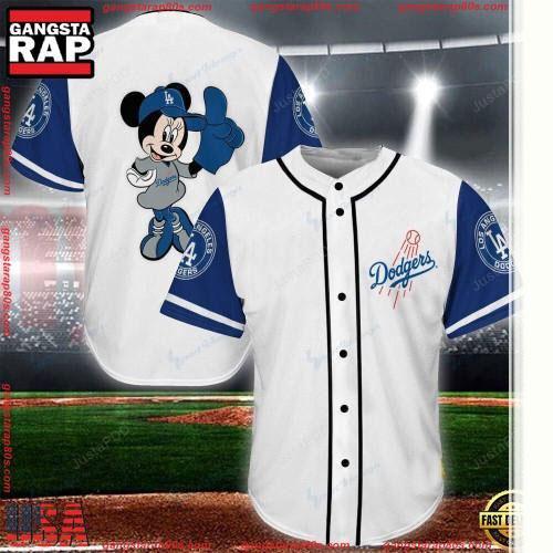 NLF Minnie Los Angeles  Baseball Jersey Shirts