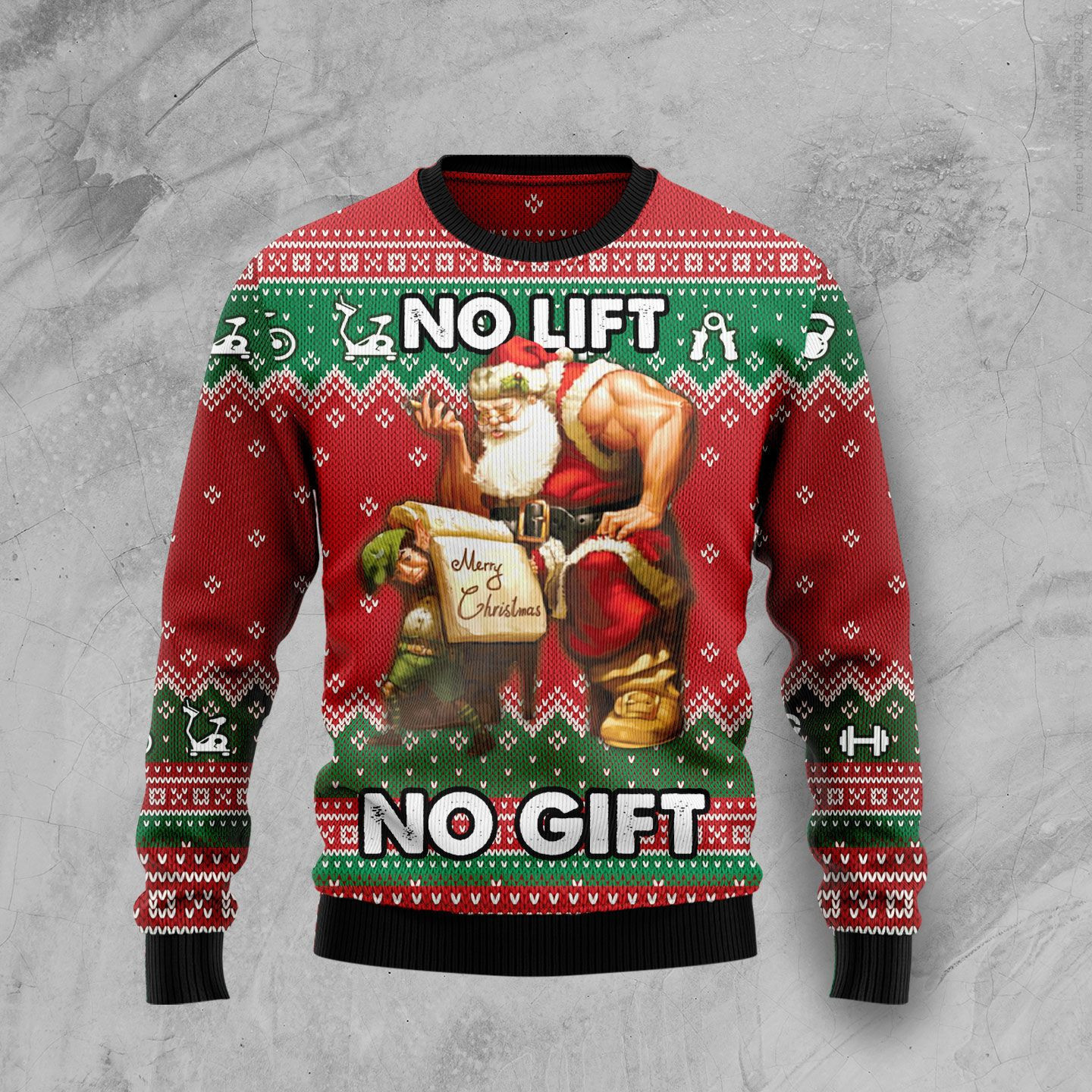 No Lift No Gift Ugly Christmas Sweater, Perfect Holiday Gift