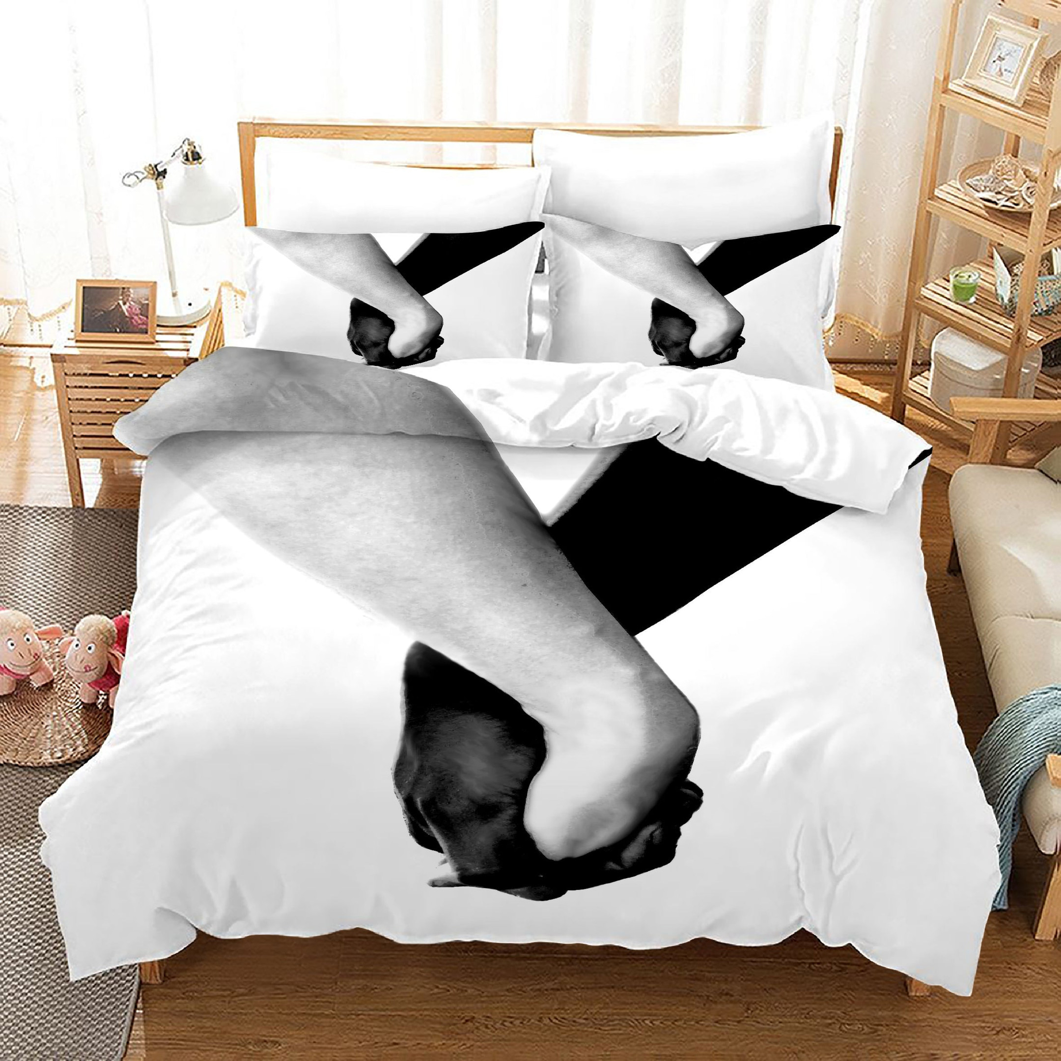 No To Racism Duvet Cover Quilt Cover Pillowcase Bedding Set Bed Linen Home Bedroom Decor