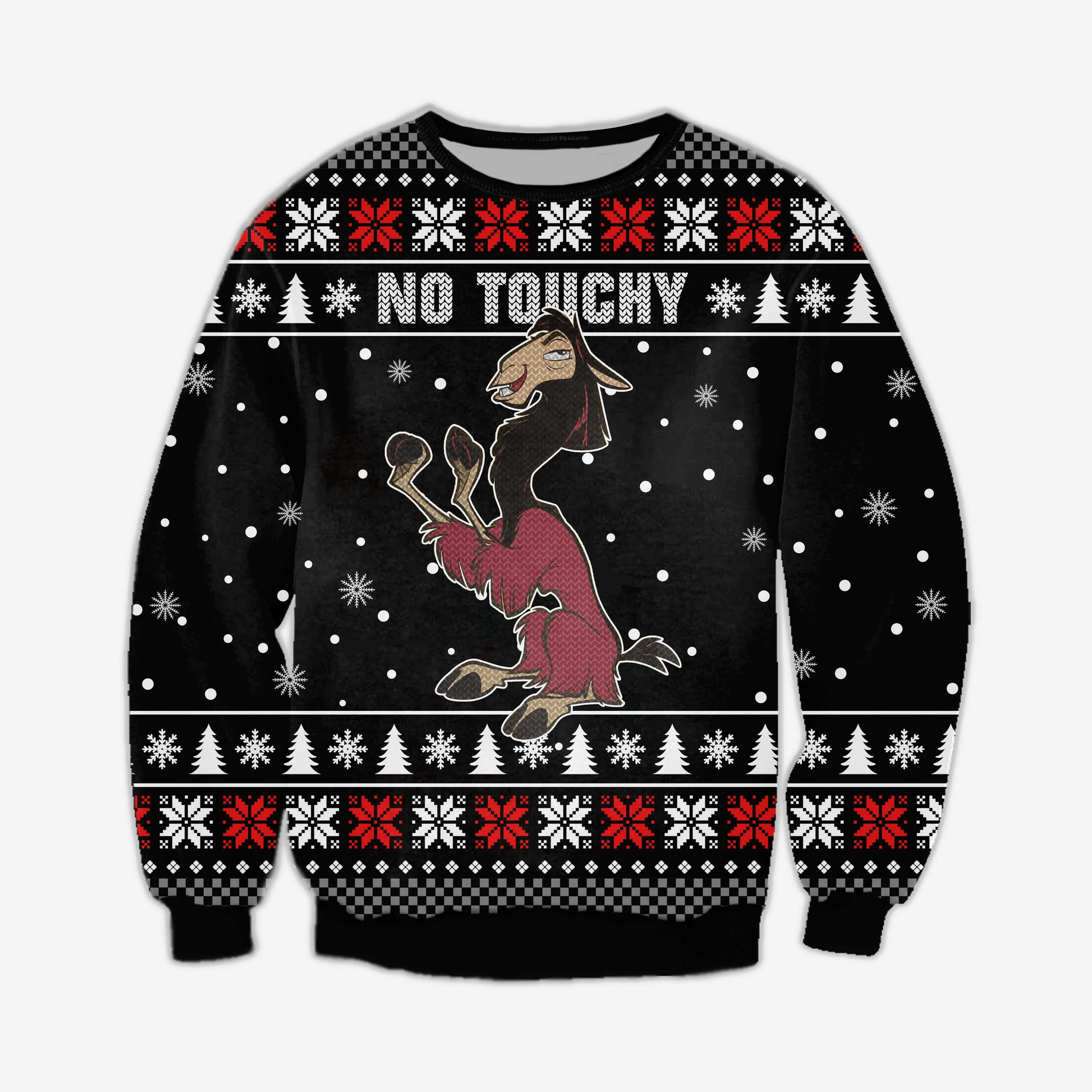 No Touchy Knitting Pattern 3D Print Ugly Christmas Sweater