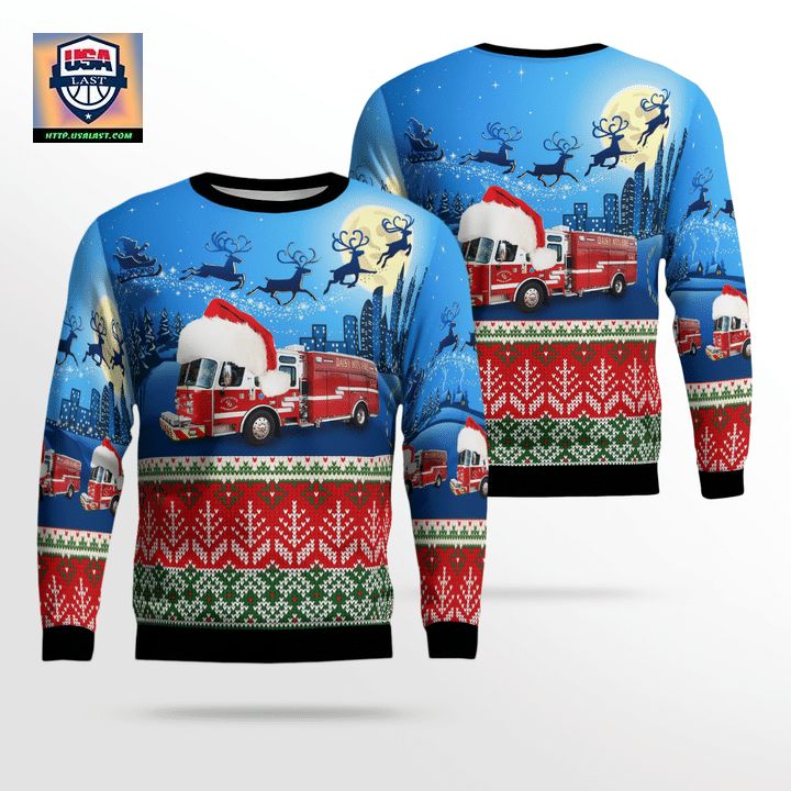 North Phoenix Arizona Daisy Mountain Fire Medical Christmas Sweater 3D MO81