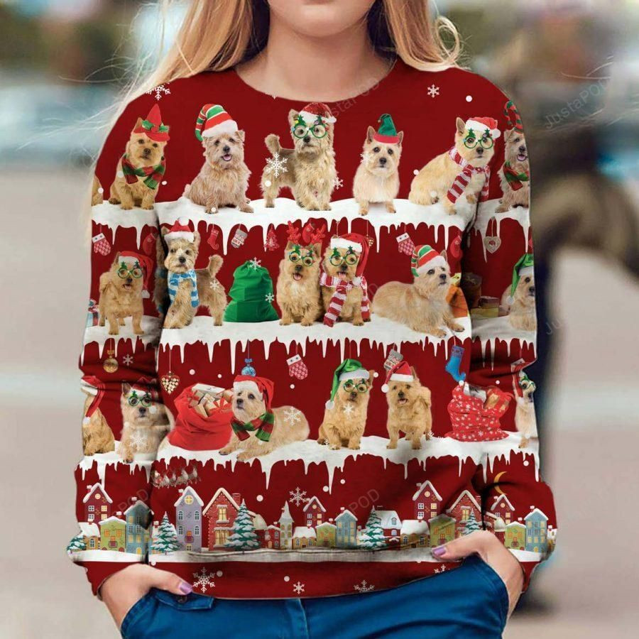 Norwich Terrier Ugly Christmas Sweater, Perfect Holiday Gift