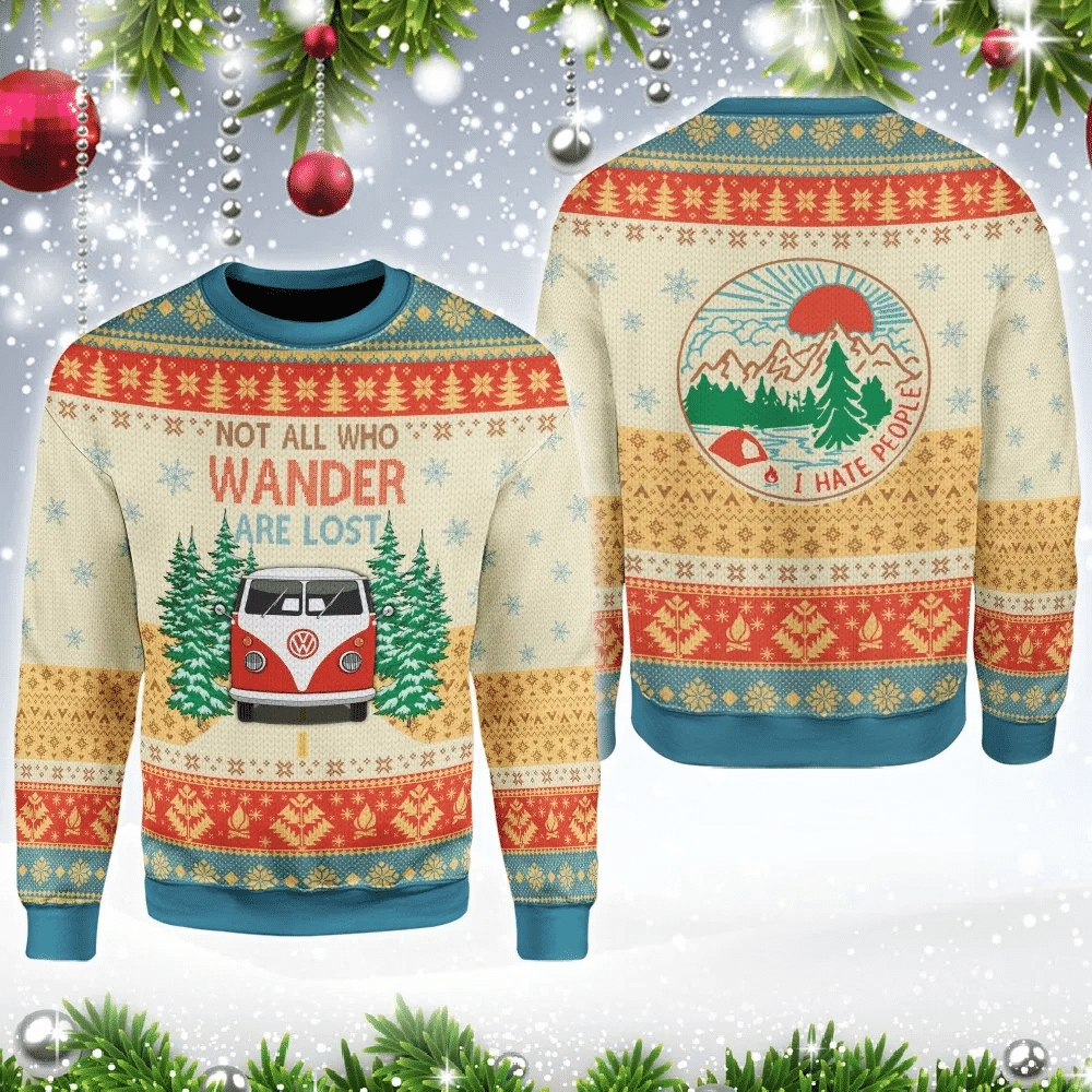 Not All Wonder Are Lost Ugly Christmas Sweater, Perfect Holiday Gift