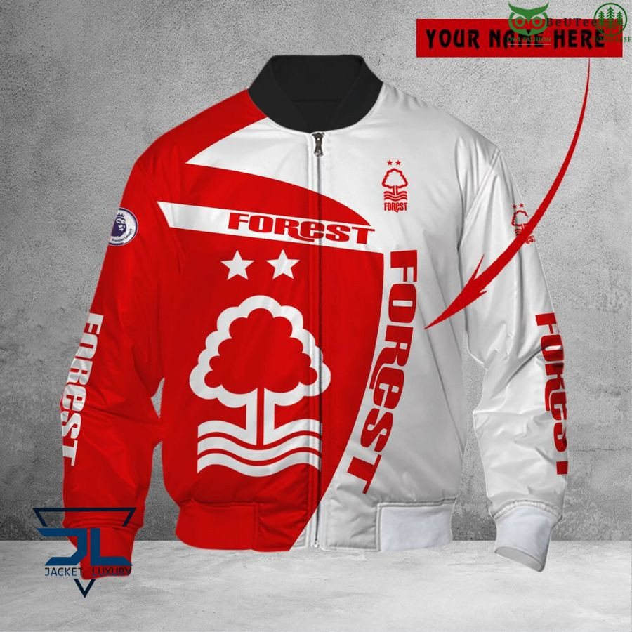 Nottingham Forest FC Personalized Logo Bomber Jacket | Streetwear Jacket for Men & Women | Fan Gift
