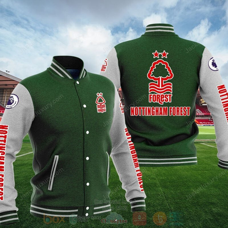 Nottingham Forest Varsity Baseball Jacket for Men & Women | Soccer Team Fan Gift