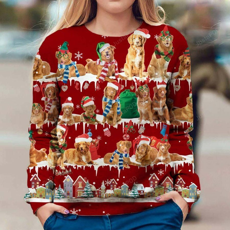 Nova Scotia Duck Tolling Retriever Ugly Christmas Sweater,