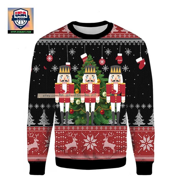 Nutcracker Christmas Tree Ugly 3D Sweater
