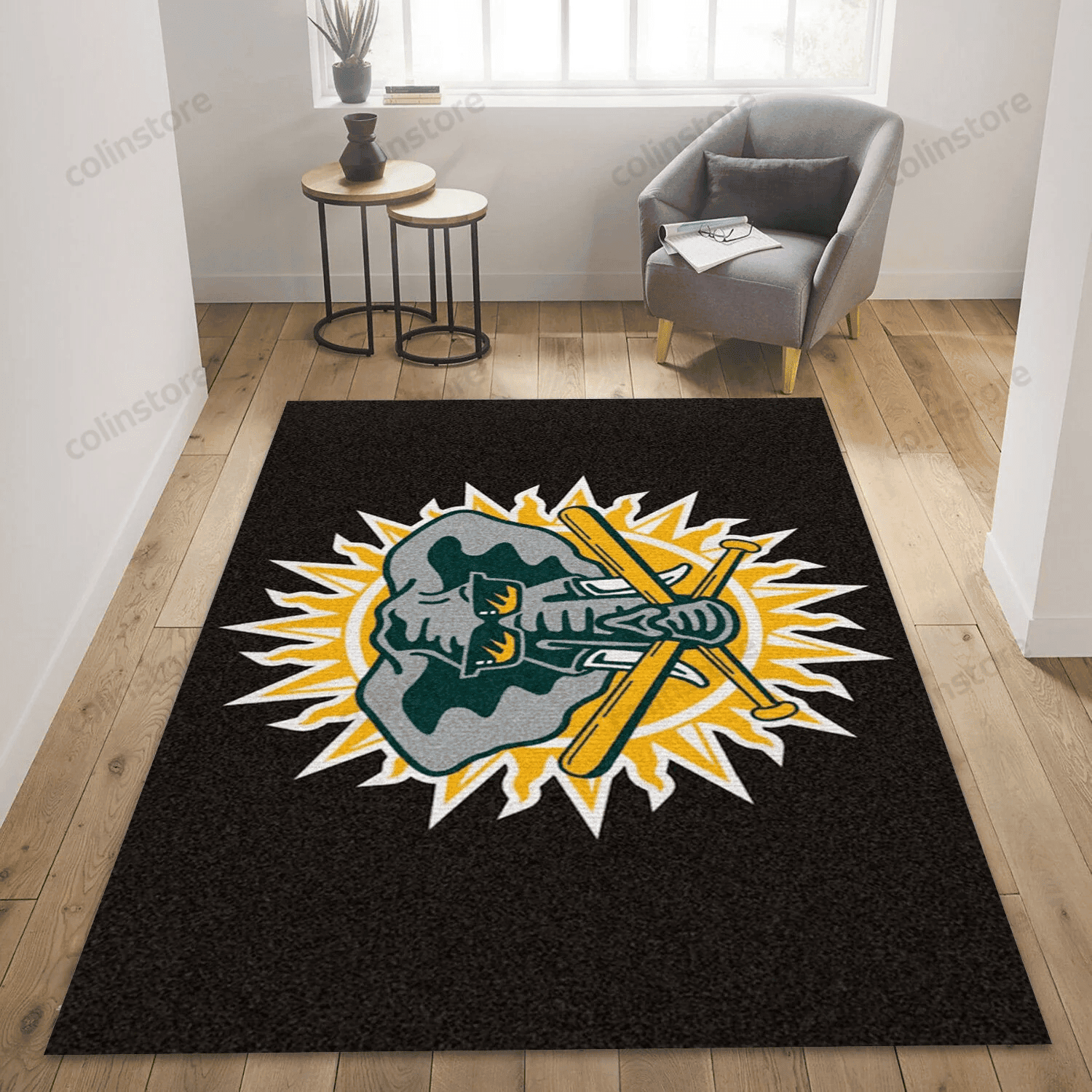 Oakland Athletics 3D Rectangle Area Rug – Full Print Carpet For Living Room & Bedroom Home Decor