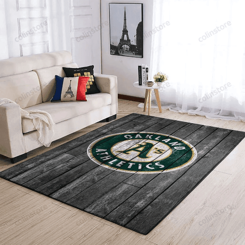Oakland Athletics 4 3D Rectangle Area Rug – Full Print Carpet For Living Room & Bedroom Home Decor