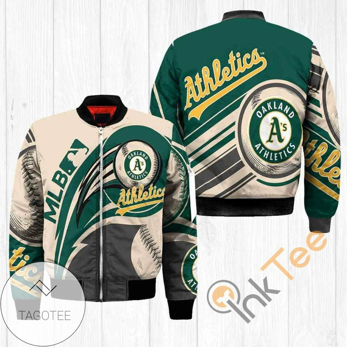 Oakland Athletics Bomber Jacket | MLB Team Jacket for Men & Women | Baseball Fan Gift