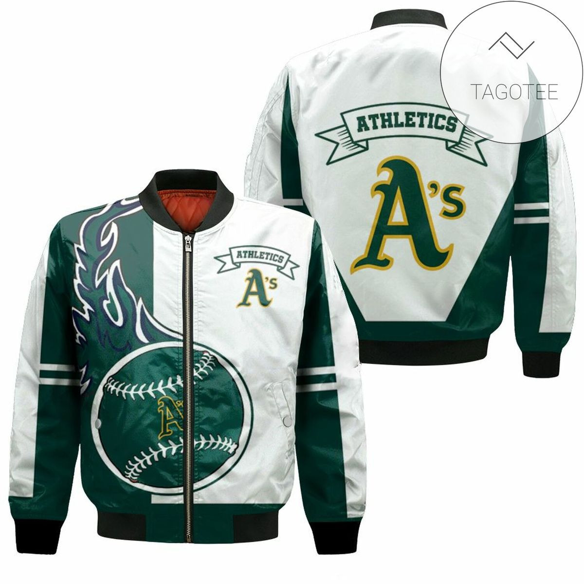 Oakland Athletics Bomber Jacket | MLB Team Jacket for Men & Women | Baseball Fan Gift