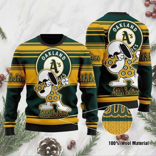 Oakland Athletics Christmas For Fans Ugly Christmas Sweater, Perfect Holiday Gift