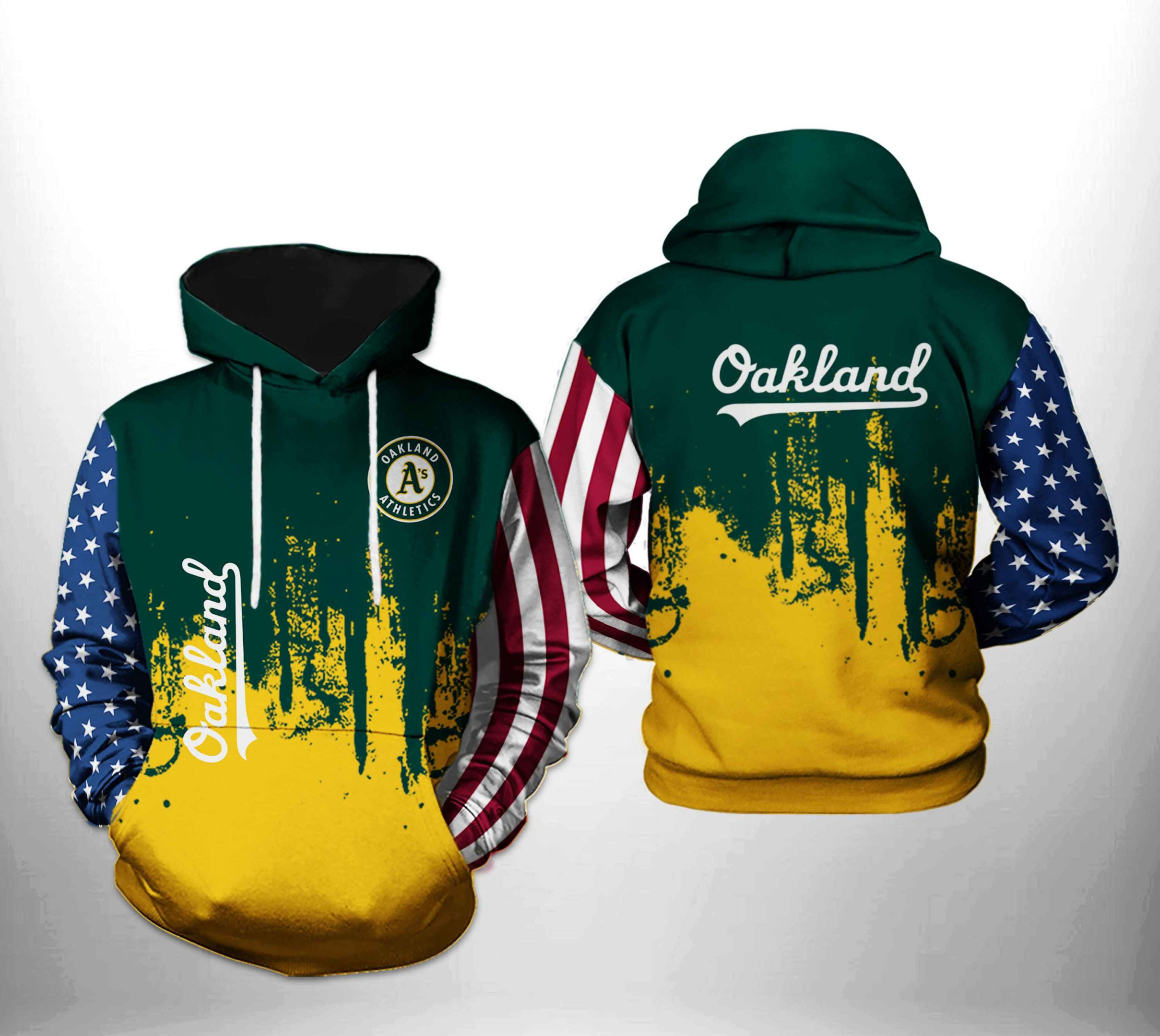 Oakland Athletics MLB Team US 3D All Over Print Hoodie & Zip Hoodie