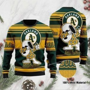 Oakland Athletics Ugly Christmas Sweater Perfect Holiday Gift