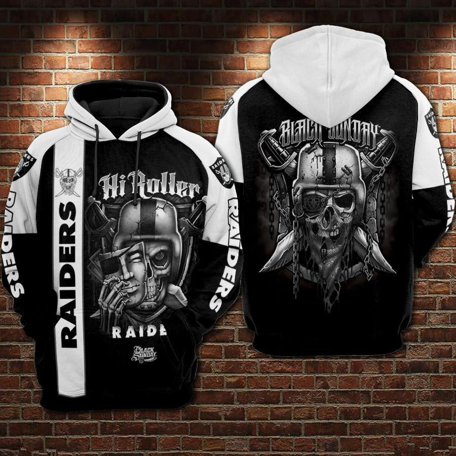 Oakland Raiders 3D All Over Print Hoodie & Zip Hoodie