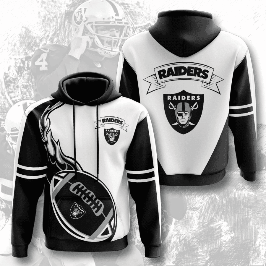 Oakland Raiders 3D All Over Print Hoodie & Zip Hoodie