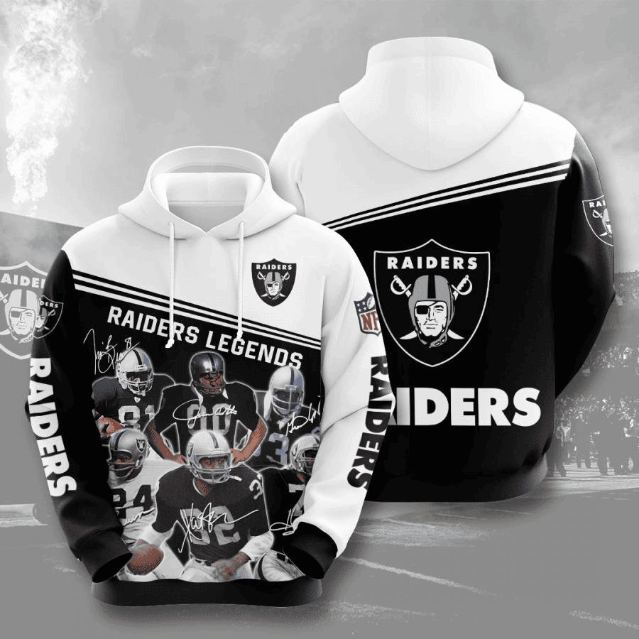 Oakland Raiders 3D All Over Print Hoodie & Zip Hoodie