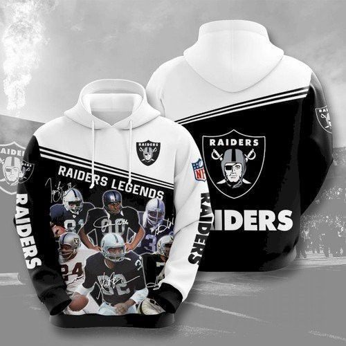 Oakland Raiders 3D All Over Print Hoodie & Zip Hoodie