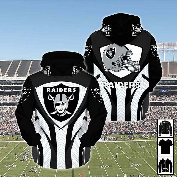 Oakland Raiders 3D All Over Print Hoodie & Zip Hoodie