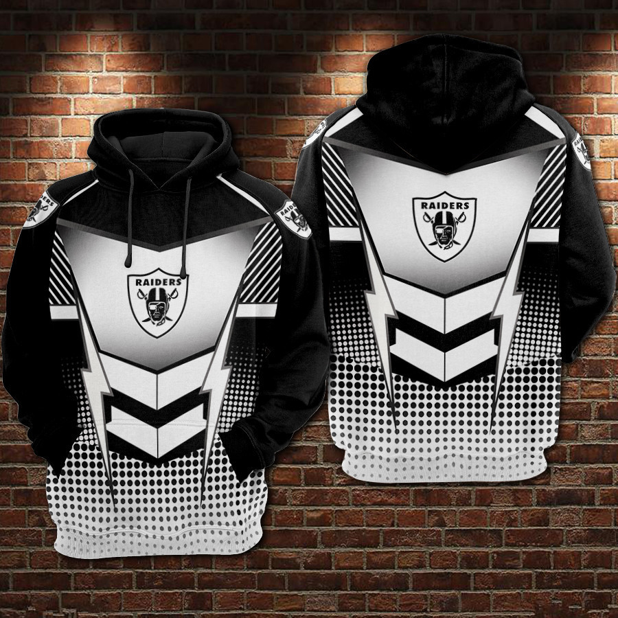 Oakland Raiders 3D All Over Print Hoodie & Zip Hoodie