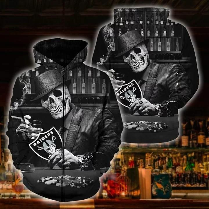 Oakland Raiders 3D All Over Print Hoodie & Zip Hoodie