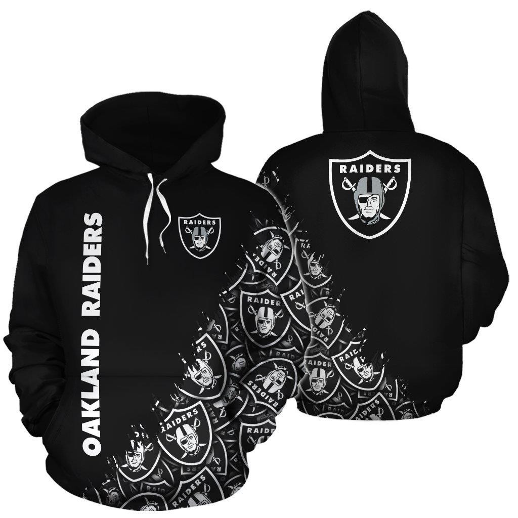 Oakland Raiders 3D All Over Print Hoodie & Zip Hoodie