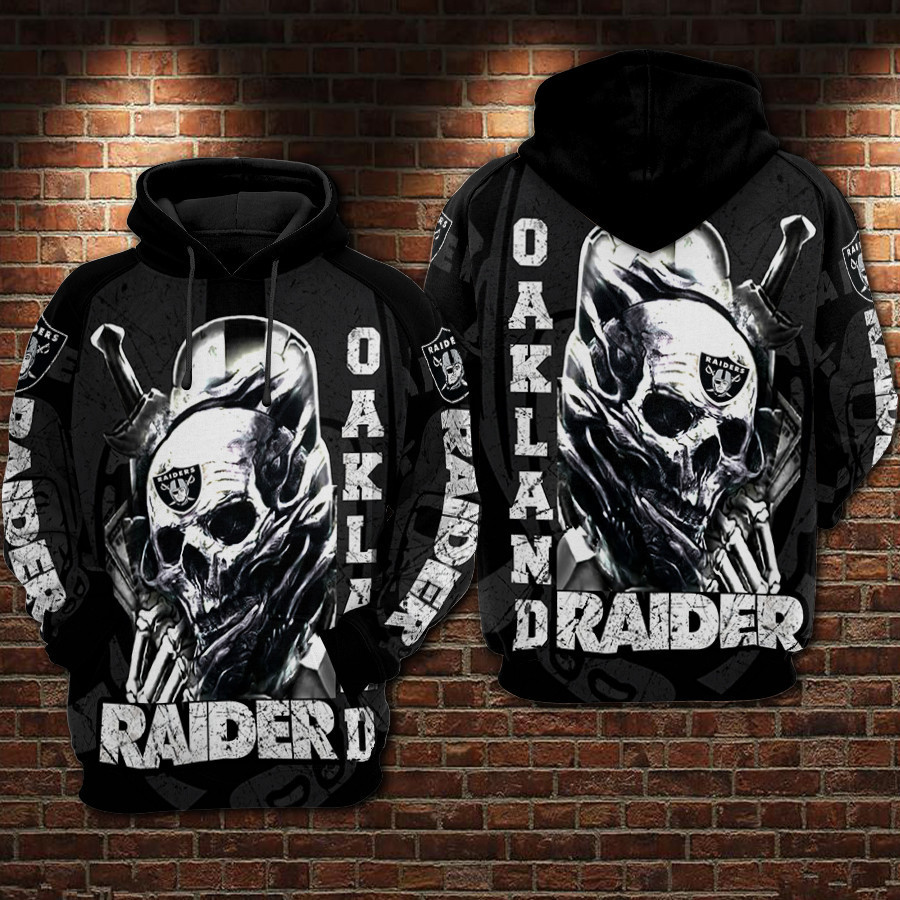 Oakland Raiders 3D All Over Print Hoodie & Zip Hoodie