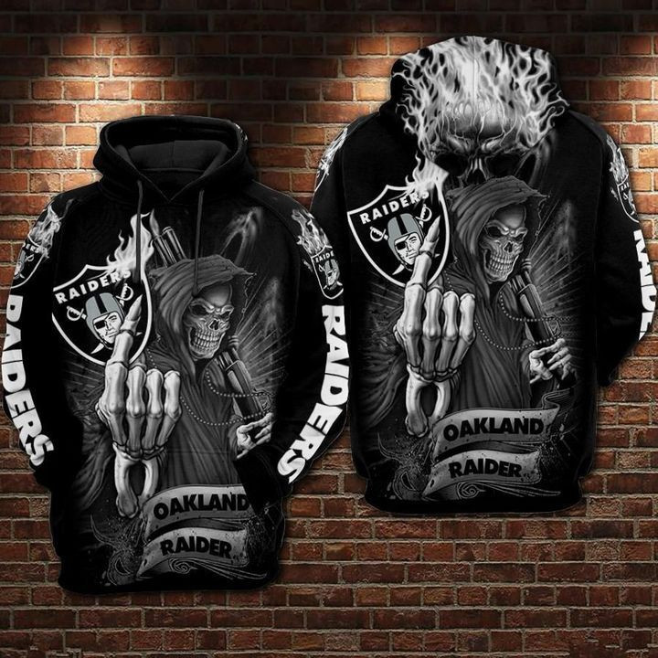Oakland Raiders 3D All Over Print Hoodie & Zip Hoodie