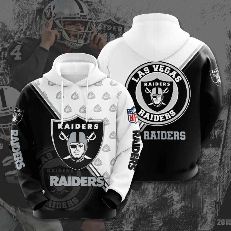 Oakland Raiders 3D All Over Print Hoodie & Zip Hoodie
