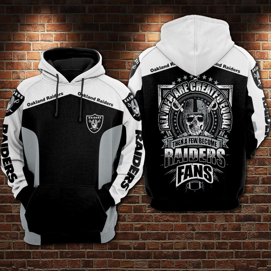 Oakland Raiders 3D All Over Print Hoodie & Zip Hoodie