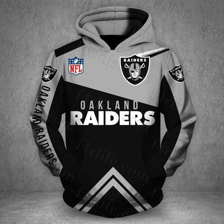 Oakland Raiders 3D All Over Print Hoodie & Zip Hoodie
