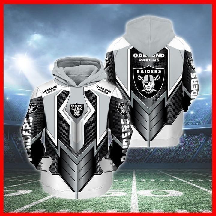 Oakland Raiders 3D All Over Print Hoodie & Zip Hoodie