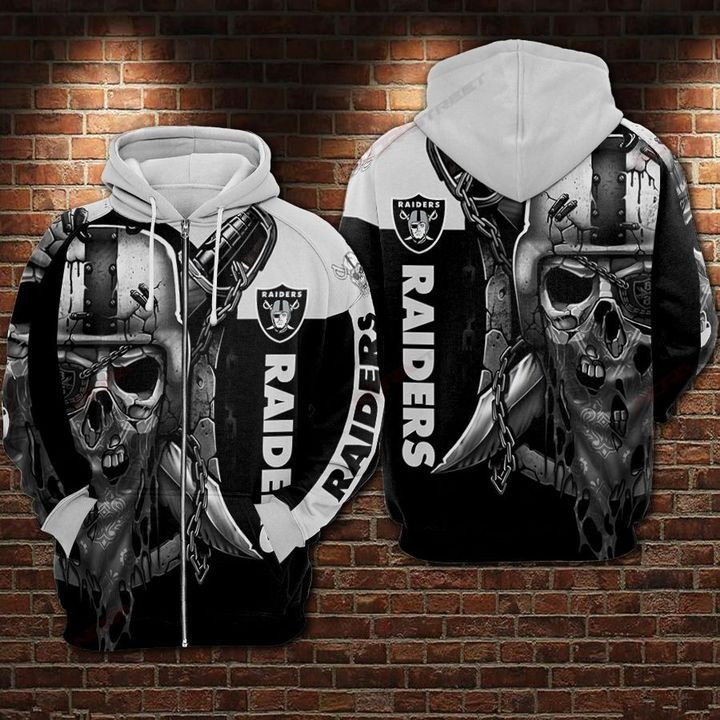 Oakland Raiders 3D All Over Print Hoodie & Zip Hoodie
