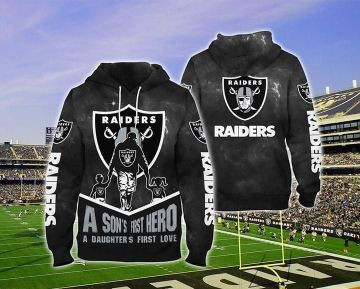 Oakland Raiders 3D All Over Print Hoodie & Zip Hoodie
