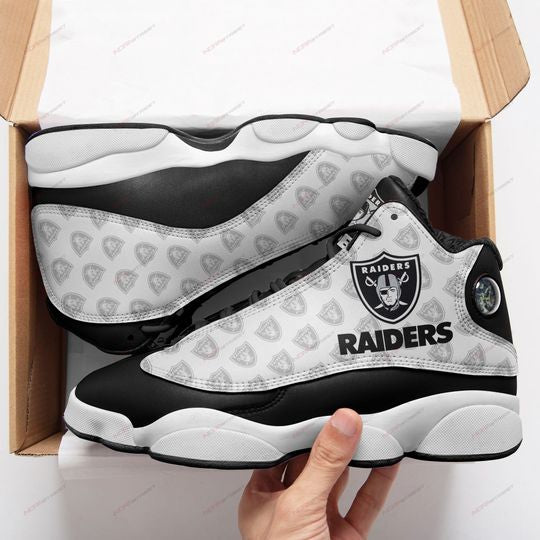 OAKLAND RAIDERS JD13 Sneakers Shoes for Men & Women | Custom Fan Gift