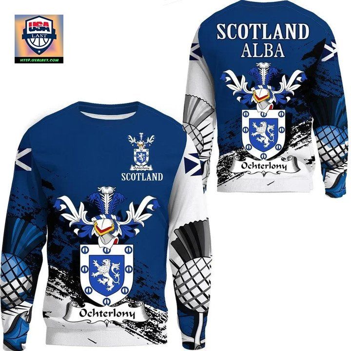 Ochterlony Scottish Family Crest Scotland Special Sweater 