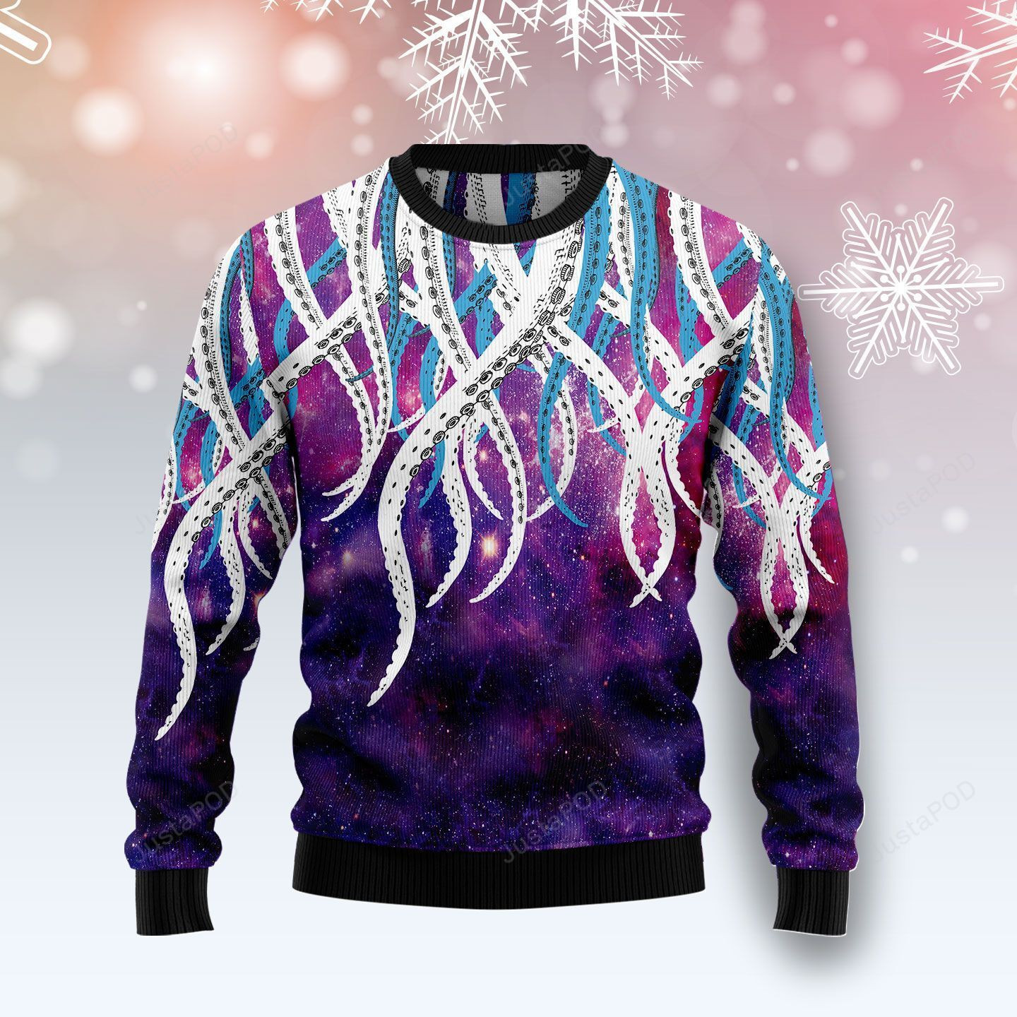 Octopus Galaxy Ugly Christmas Sweater, Perfect Holiday Gift