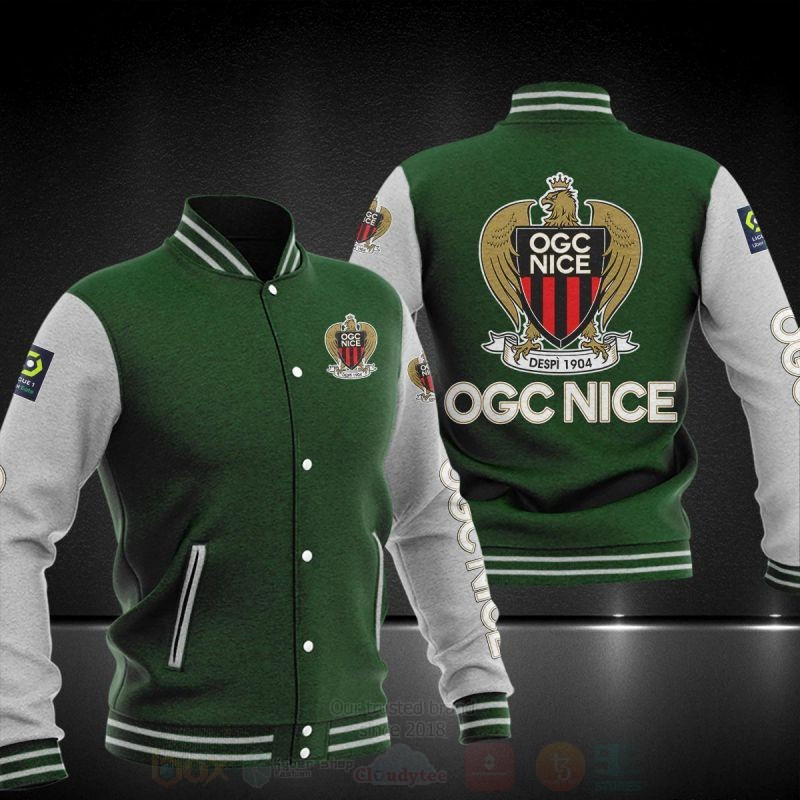OGC Nice Varsity Baseball Jacket for Men & Women | Soccer Team Fan Gift