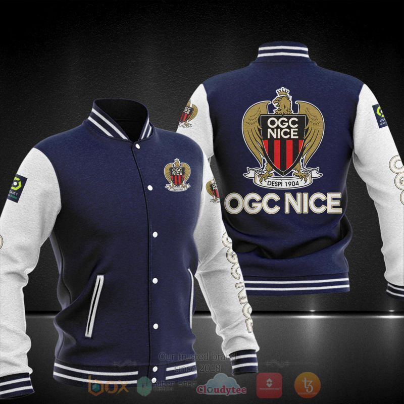 OGC Nice Varsity Baseball Jacket for Men & Women | Soccer Team Fan Gift