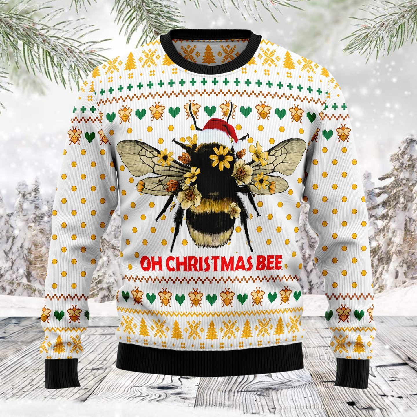 Oh Christmas Bee Bee Ugly Christmas Sweater, Perfect Holiday Gift