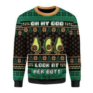 Oh My God Look At Her Ugly Christmas Sweater, Perfect Holiday Gift