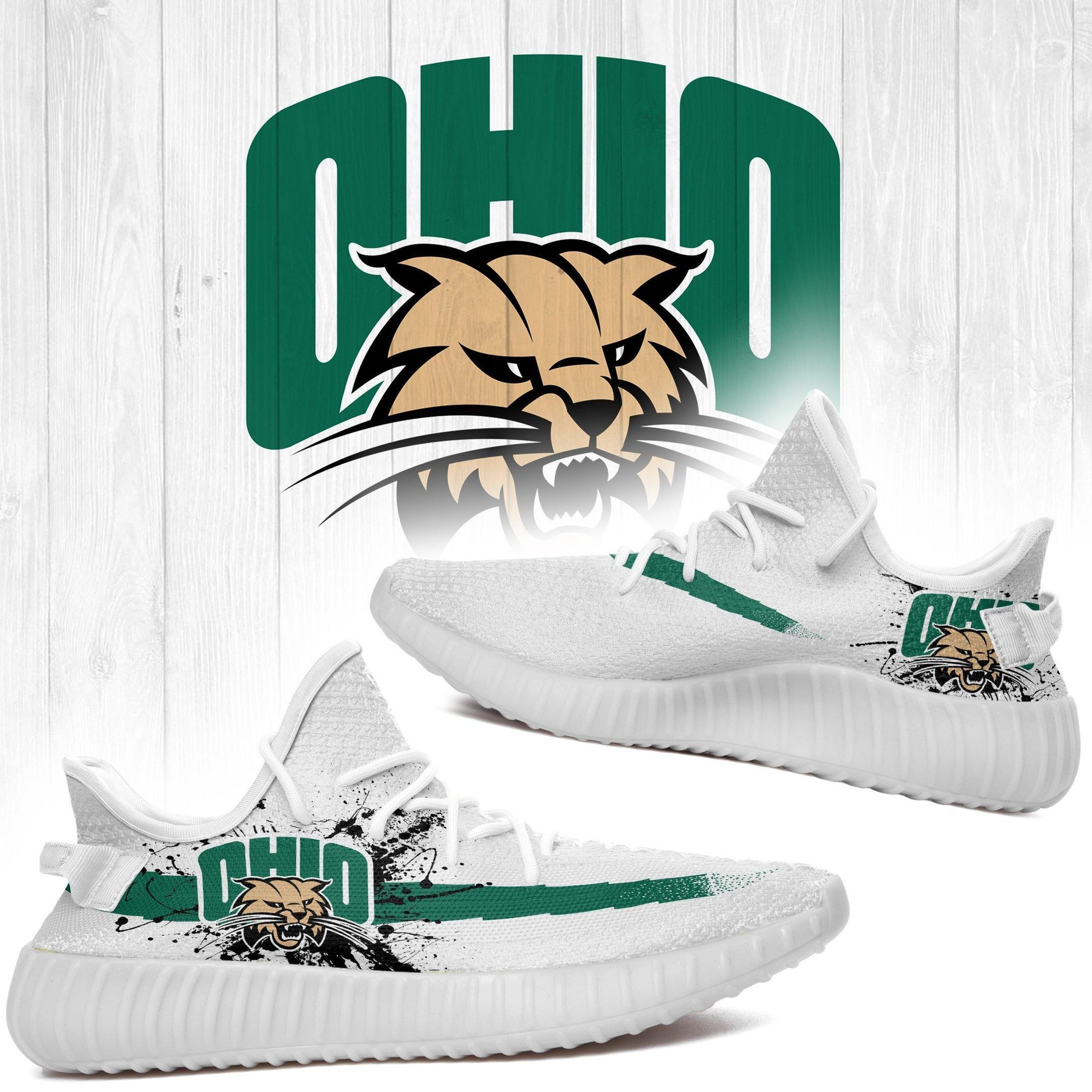 Ohio Bobcats NCAA Teams Sport Shoes Sneakers