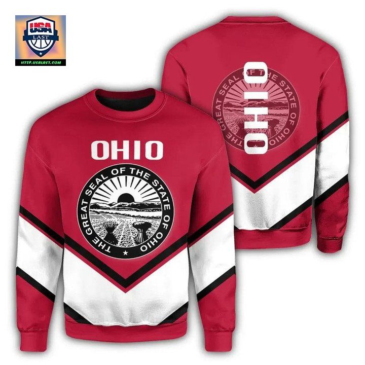 Ohio Coat Of Arms Sweater Lucian Style J5W