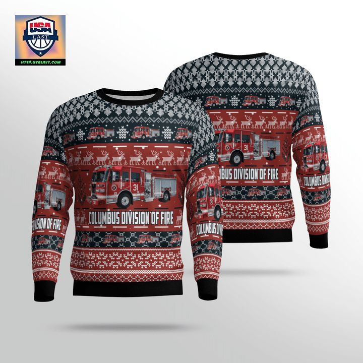 Ohio Columbus Division Of Fire Sweater 3D